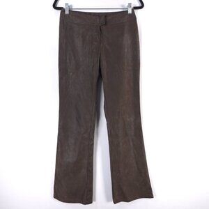 UNITED COLORS OF BENETTON ITALY🇮🇹MADE Faux Leather Flare Bootcut Pants Size 40